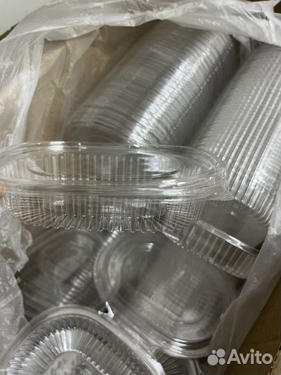 Одноразовые контейнеры с крышкой, пакеты бумажные