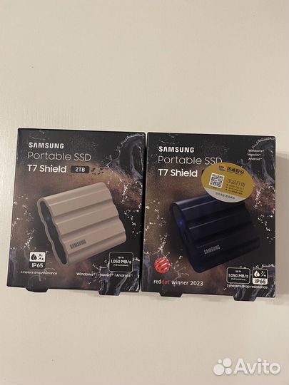 Внешний SSD Samsung T7 2тб запечатан чек гарантия