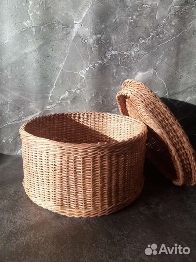 Плетеная корзина короб