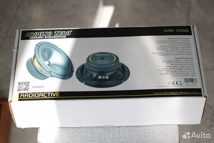 Динамики Ground Zero gzrk165SQ новые в коробке