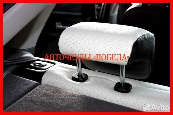 Чехлы Ford Focus 2 из экокожи чёрно-белые Классика