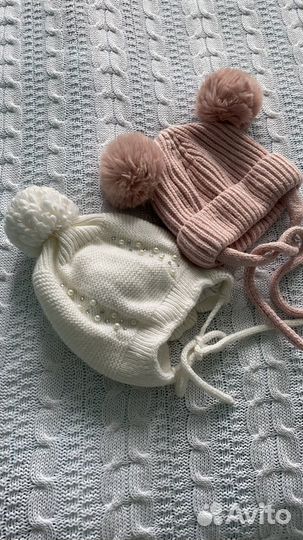 Шапочки на девочку 1 год