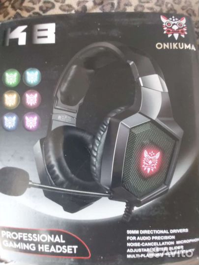 Геймерские наушники с микрофоном onikuma