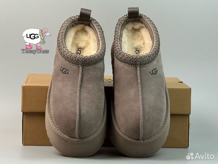 Угги женские на платформе ugg tazz smoke