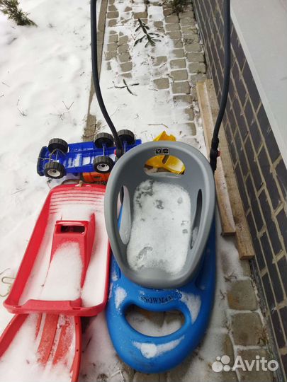 Санки snowmax синие