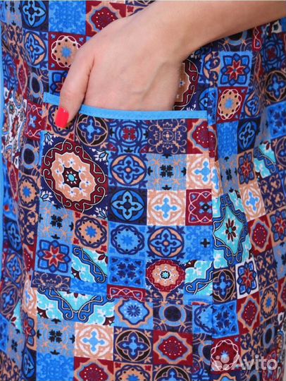 Халат бязь на молнии