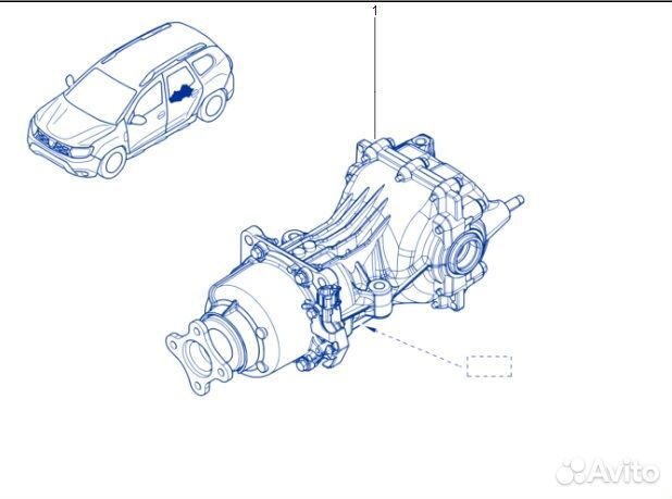 Редуктор задний Renault Duster F4RE410 2021