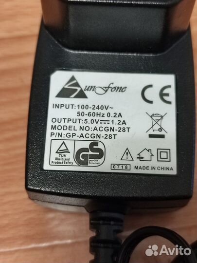 Блок питания, адаптер 5V 1.2A