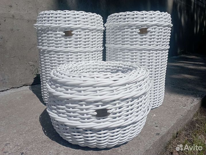 Кашпо из ротанга