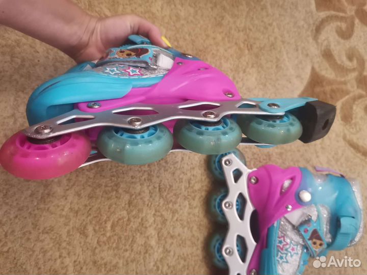 Роликовые коньки детские раздвижные