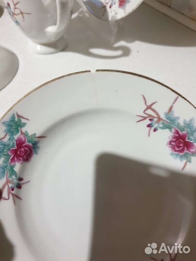 Остатки фарфорового сервиза Китай 50-е гг