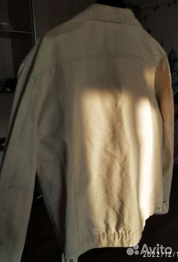 Куртка джинсовая GFF белая/ пиджак джинсовый