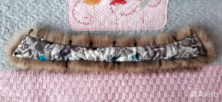 Меховой воротник енот (70-73 см)