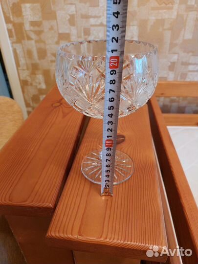 Хрустальная конфетница, салатник СССР