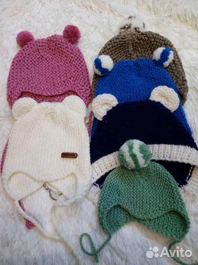 Шапка детская, пинетки