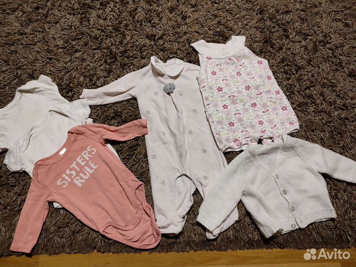 Вещи пакетом на девочку от 0 до 3 месяцев