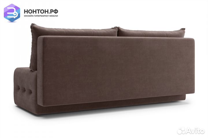 Диван еврокнижка Сити коричневый
