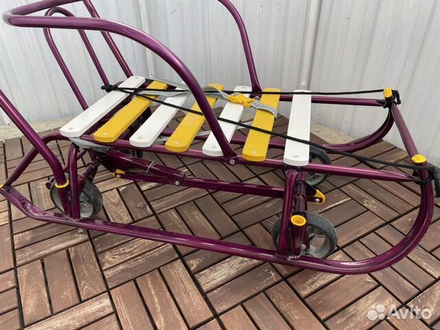 Санки с колесиками детские