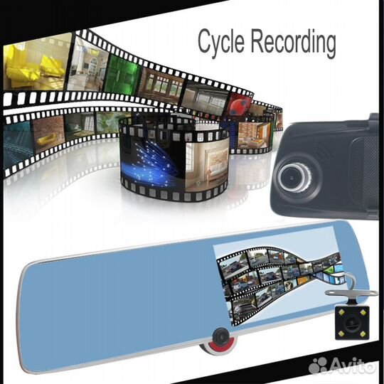 Зеркало регистратор TDS CAR40 + сенсор + 3 камеры