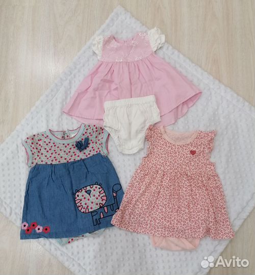 Вещи пакетом на девочку 68 74