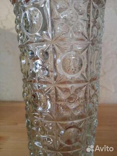 Ваза стеклянная советская. Уршельский завод