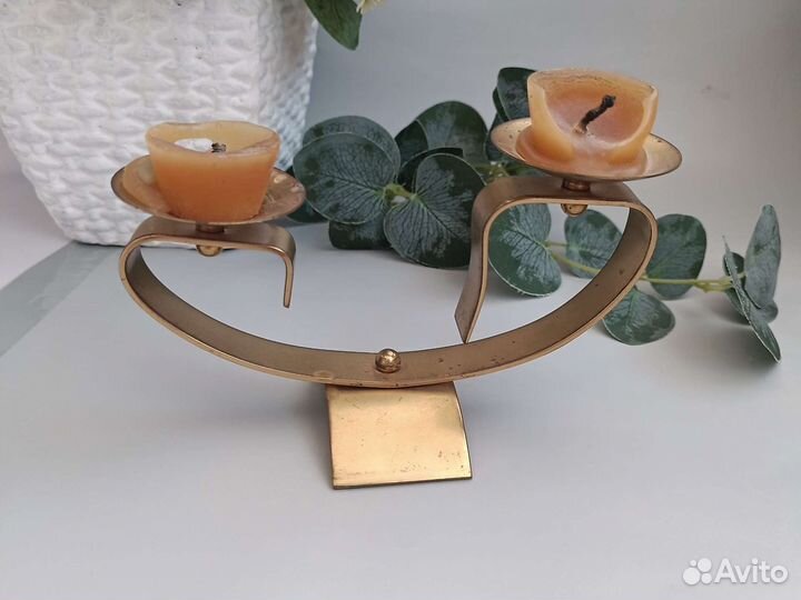 Подсвечник латунь СССР