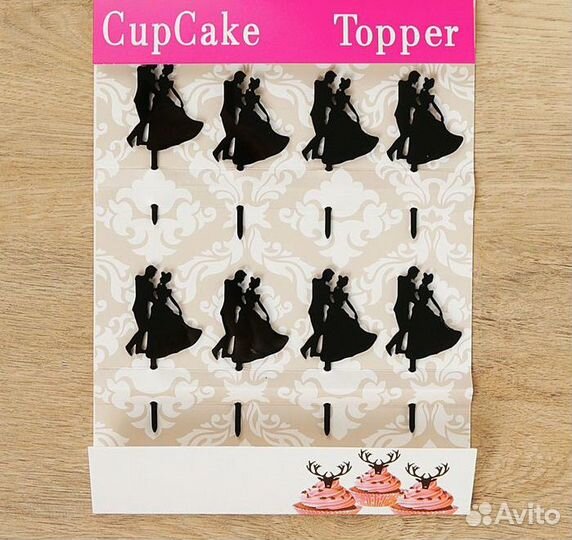 Набор топперов на пирожное 