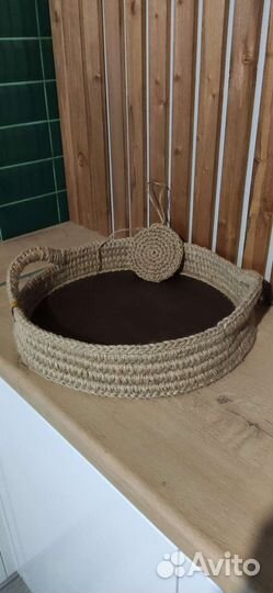 Поднос из джута