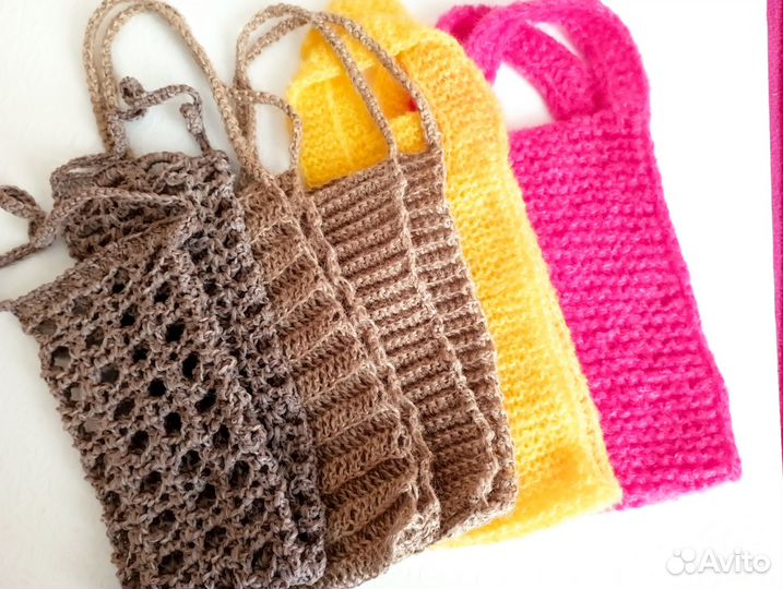 Мочалки ручной вязки