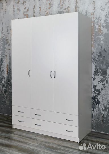 Шкаф распашной белый Классик 7