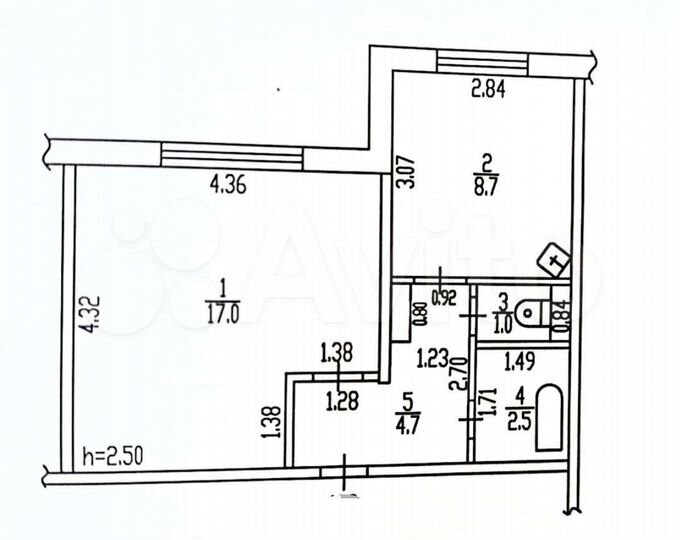 1-к. квартира, 33,9 м², 1/10 эт.