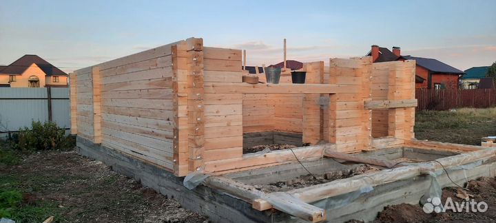 Готовые баня из профилированного бруса