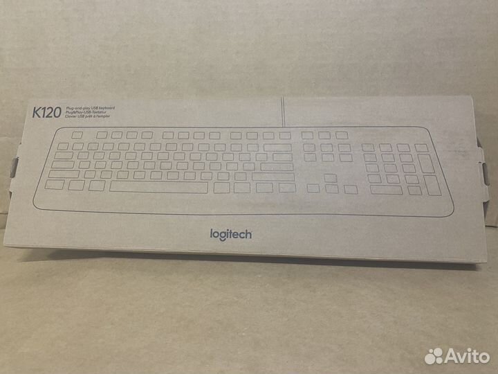 Клавиатура Logitech K120 for business черный USB