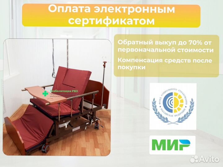 Кровать медицинская функциональная