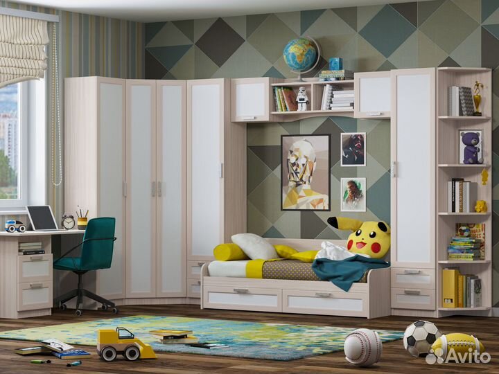 Шкаф Юниор 7 с вешалкой дю-07