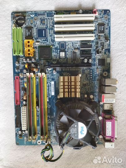 Материнская плата с процессором