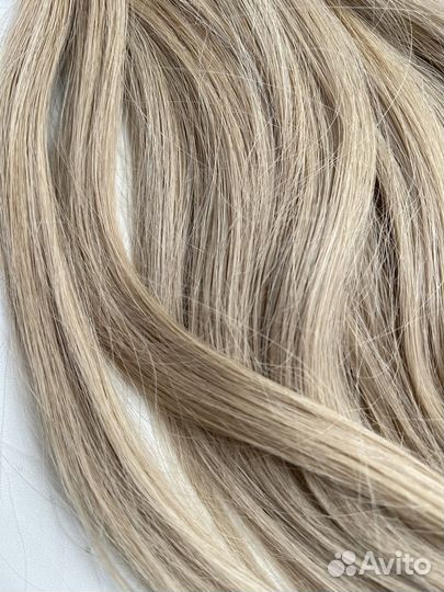 Волосы для наращивания блонд45 см