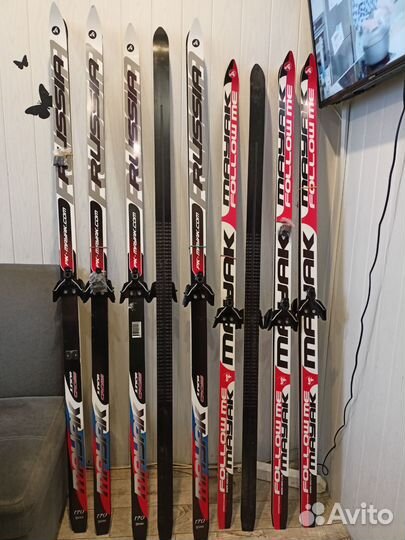 Лыжи беговые новые 160см и 170 см