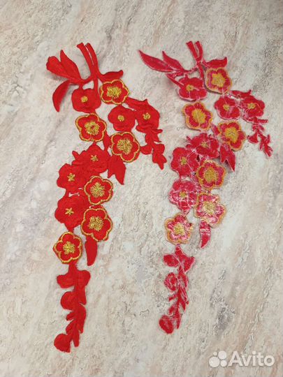 Аппликация на одежду и текстиль парами