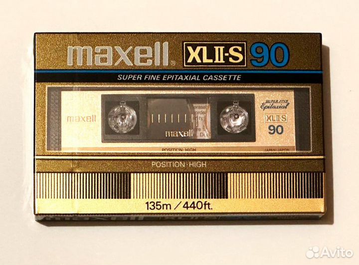 Аудиокассета Maxel XL II-S 90 запечатана