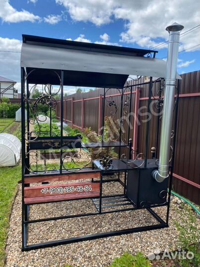 Мангал в стиле лофт