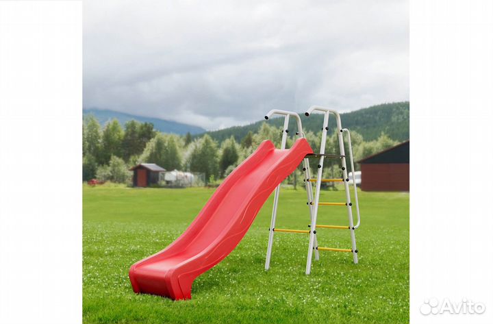 Горка с каркасом для дачи