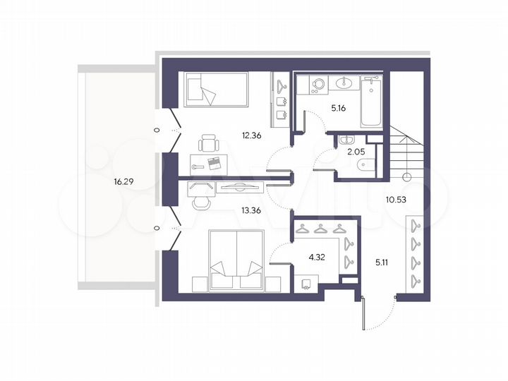 2-к. квартира, 101,7 м², 2/9 эт.