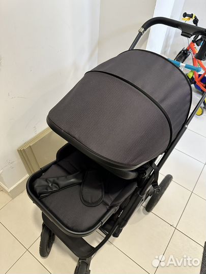 Коляска 2 в 1 agex prima 4x4, black