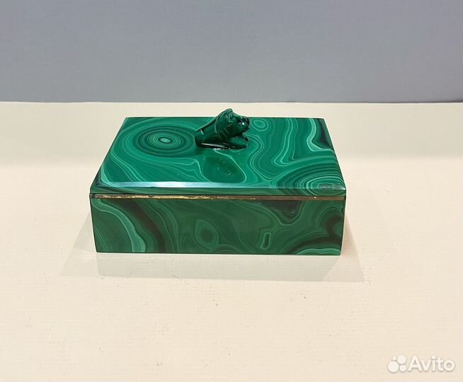 Шкатулка, малахит Россия 19 век