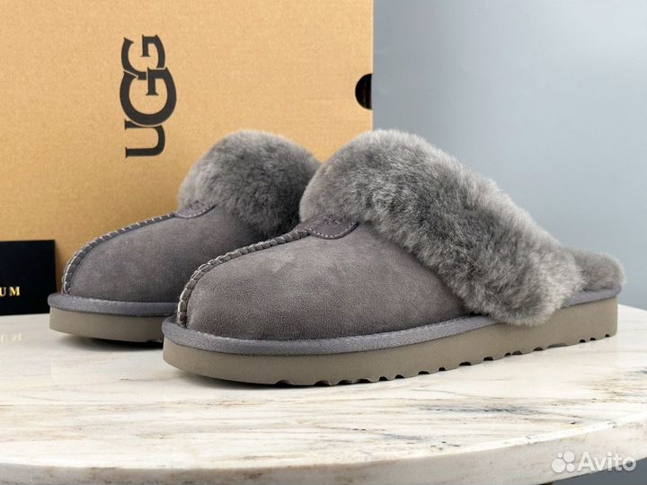 Тапочки UGG Slippers Scuffette Gray unisex угги