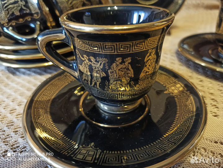 Сервиз кофейный кобальт Греция