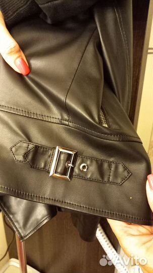 Куртка косуха женская, итальянская эко кожа