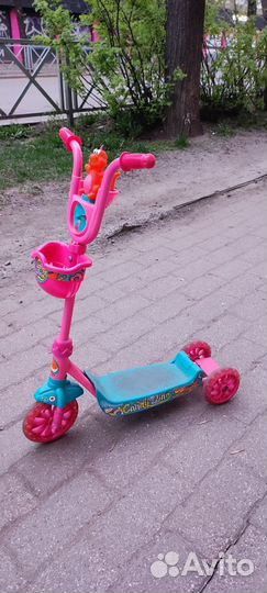 Самокат детский трехколесный бу