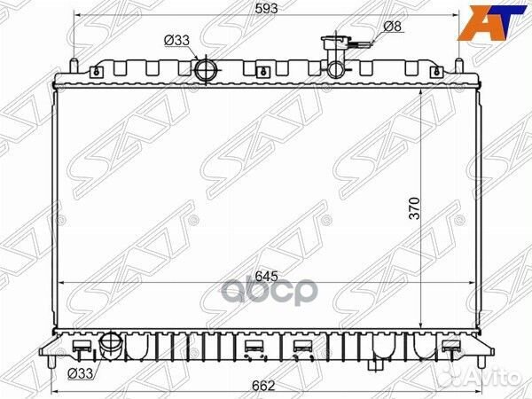 Радиатор Kia Rio 05-11 KI0004-05MT Sat